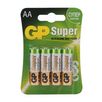 Батарейка алкалиновая `GP` Super Alkaline LR3/AAA 24A-BC2 (блист-2)