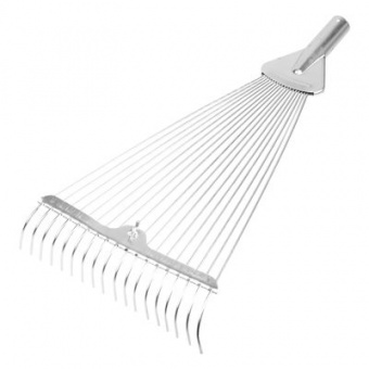 Грабли Веерные 18-зубые проволочные усиленные раздвижные цинк `Урожайная сотка` ML6113