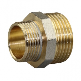 Ниппель-переходник 1/2"-3/4" Ш/Ш латунь LEXLINE ДУ-15-20