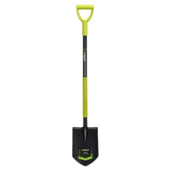 Лопата штыковая остроконечная рельс. сталь `OLOV Эрго` цельнометаллическая с V ручкой 120 см 21802