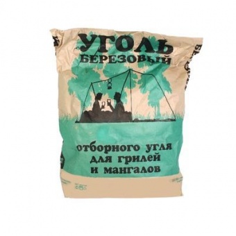 Уголь древесный березовый 3 кг (Ек)