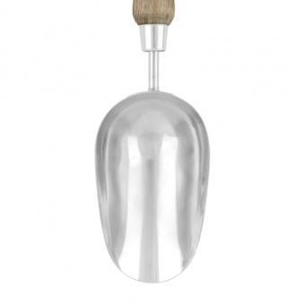 Совок Посадочный глубокий нерж.сталь с дерев.ручкой `OLOV Эколайн`