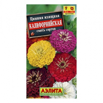 Цинния Калифорнийская, смесь сортов, 0,5г (Аэлита)