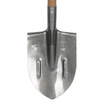 Лопата штыковая ЛКО рельс.сталь `Урожайная сотка` с ребр.жест с краш дер/чер S506-4