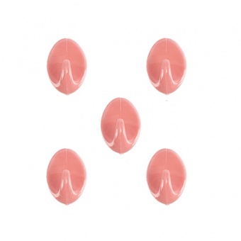 Крючок самоклеящийся `SANBERG` пластик ОВАЛЬЧИКИ комп. 5шт Blister