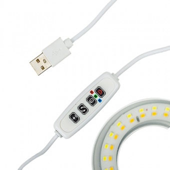 Фитосветильник светодиодный 10 Вт 2 лампы для рассады и растений 'Урожайная сотка' грунтовый и с таймером