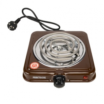 Плитка электрическая 1 конф тэн 1,0 кВт коричневая 5701 (PRAKTISCHE HOME)