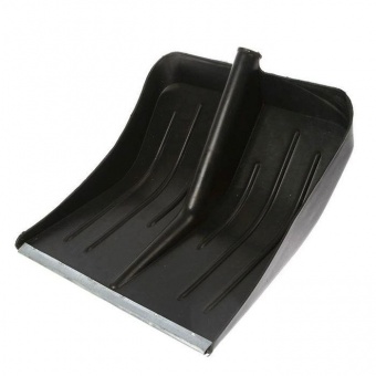 Лопата снегоуб пласт 430х435 с планкой d=32 `Praktische`