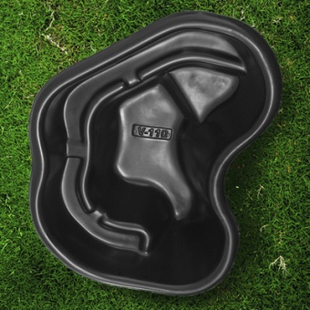 Пруд садовый декоративный пластик 110 л черный (1160 х 870 x 450 мм)