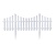 Ограждение садовое пласт `Модерн` 300 см х 35 см белое