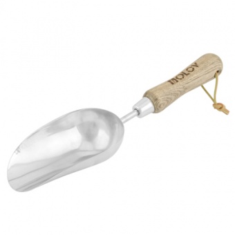 Совок Посадочный глубокий нерж.сталь с дерев.ручкой `OLOV Эколайн`