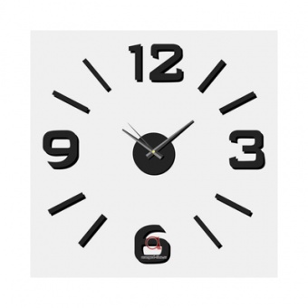 Часы настенные фигурные 35*30 см черный MP01 (Atlantis)