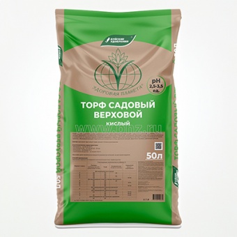 Торф верховой кислый 50 л (БХЗ)