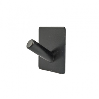 Крючок самоклеящийся `SANBERG` нерж.сталь СТИЛЬ В-05 черный комп. 1шт Blister