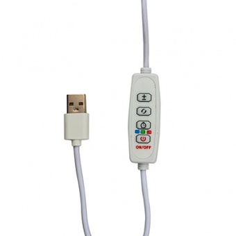 Фитосветильник светодиодный 15 Вт 3 лампы для рассады и растений 'Урожайная сотка' на подставке и с таймером