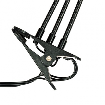 Фитосветильник светодиодный 30 Вт 3 лампы для рассады и растений 'Урожайная сотка' на прищепке и с таймером