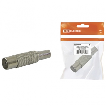 Гнездо TV, антенное, с металлической с пружиной, TDM, SQ1809-0029
