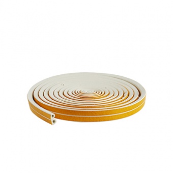 Уплотнитель самоклеящийся промышленный `PRAKTISCHE HOME` 12х10мм D-10 м (бел), шт