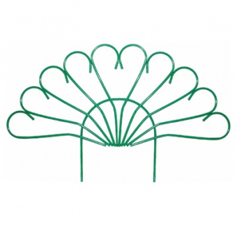 Ограждение 60 х 470 см 'Павлин' металл зеленое