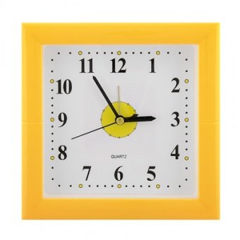 Будильник на батарейках 16х16 см, ir-606