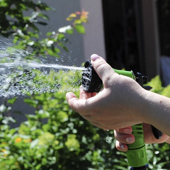 Шланг поливочный растягивающийся `Урожайная сотка Эксперт` 7,5 м-22,5 м