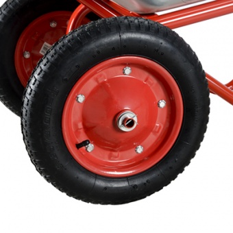 Тачка строительная  'ЧИБИС' 110л/320кг усил (2 пневмокол 3.25-8 оц кузов 0,8 мм неразб рама) 2.110.320