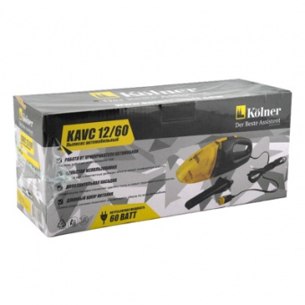 Пылесос автомобильный 12В 60Вт 2,5м Kolner KAVC 12/60