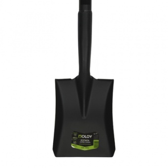 Лопата совковая саперная рельс. сталь `OLOV Эрго` цельнометаллическая с V ручкой 70 см 21812