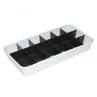 Ящик для рассады 18 ячеек 480х240х70 мм разборный белый
