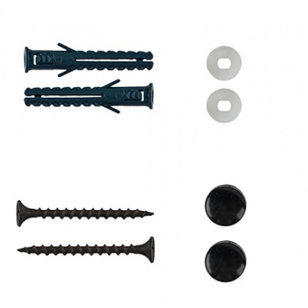 Полка универсальная настенная с крючками металл 19,5 х 8 х 7 см черная Verda Line