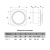 Вентилятор вытяжной осевой d=100 мм с декоративными кольцами DISC 4