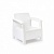 Кресло пластиковое 73х70х79 см белый Ротанг-плюс М8417 (А)