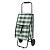 Сумка-тележка 'Клетка' max вес 25 кг 2 колеса d=13,5 см серо-зеленый D203