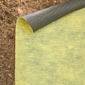 Укрывной материал №80 1,6 х 5 м двойная защита желто-черный 'Агротекс'