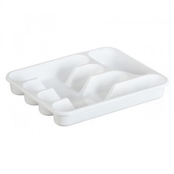 Лоток-вкладыш для столовых приборов белый (М-пл)