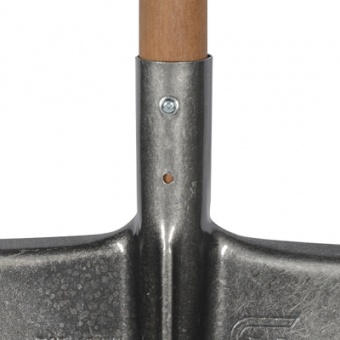 Лопата штыковая ЛКП рельс.сталь `Урожайная сотка` прямоугольная с ребр.жест с краш дер/чер S505-4