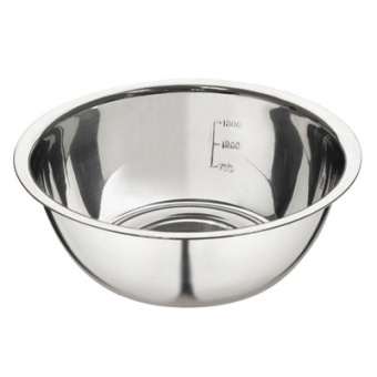 Миска нерж 2,5 л d=24 см мерная шкала Bowl-Roll-24