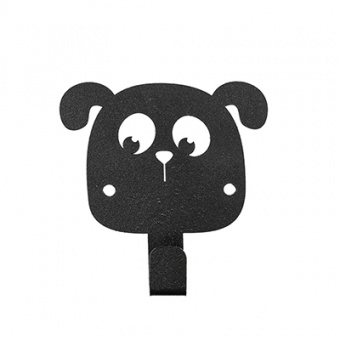 Крючок  настенный 'Собачка' металл 8,5 х 8,5 х 2 см черный Verda Line