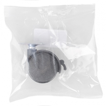 Опора колесная 40мм с пятой со стопором черн (SANBERG) [инд. уп.] [груп.10шт]