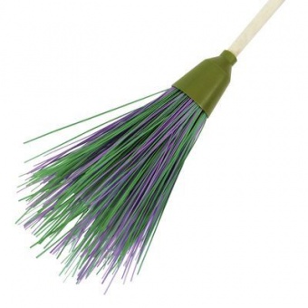 Метла Пластмассовая Круглая с черенком `Усиленная`