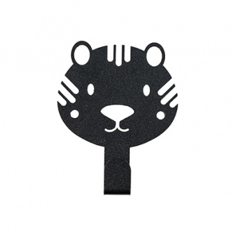 Крючок  настенный 'Тигренок' металл 9 х 7 х 2 см черный Verda Line