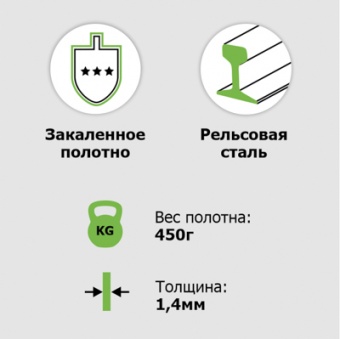 Лопата штыковая ЛД рельс.сталь `Урожайная сотка` дамская с ребр. жест S518-13