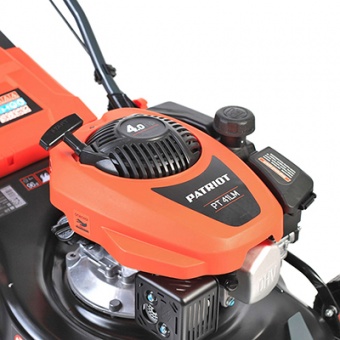 Газонокосилка бензиновая 2900Вт, 4 л.с, четырехтактный, ширина скашивания 410мм, кол-во оборотов 2800об/мин, травосборник 40л, PATRIOT PT 41LM