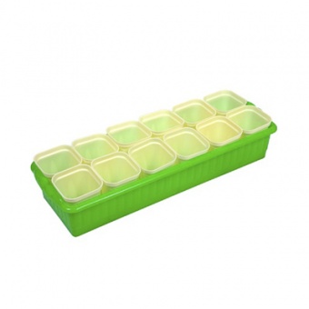 Набор для рассады 12 стаканов 250 мл со съемным дном 470х166х90 цветной