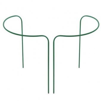 Кустодержатель металл в пвх проволока d-5 мм h-0,6 м d-0,3 м компл 2 полукруга 'Урожайная сотка'