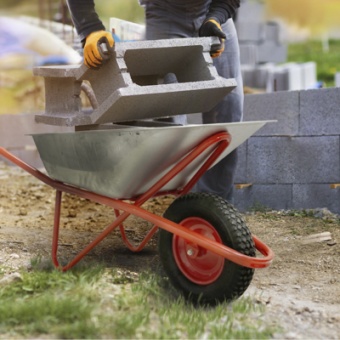 Колесо К Тачке Пневматическое 3.00-8 PR2400-20 (2.65.180/2.110.320) (d кол 360 мм, d ступ 20 мм, L ступицы 90 мм)