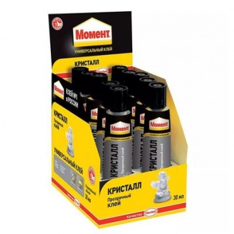 Клей контактный `Момент Кристалл` 30 мл шоу-бокс