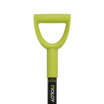 Лопата совковая саперная рельс. сталь `OLOV Эрго` цельнометаллическая с V ручкой 70 см 21812