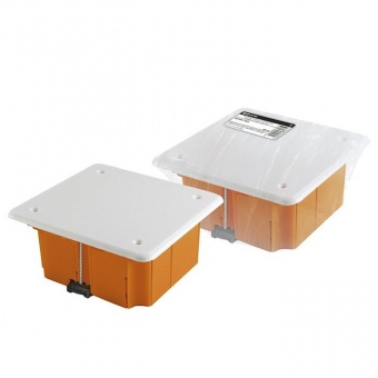 Коробка распаячная СП, IP20, 92х92х45 мм, крышка, пластик. лапки, TDM, SQ1403-1022
