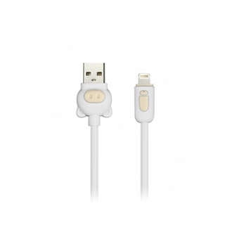 Кабель Smartbuy, USB - Lightning, 2 А, 1 м, ДЕТСКИЙ , белый